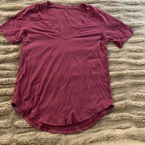 Pink Lululemon All Yours V-Neck